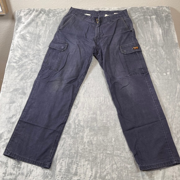 Workrite FR Other - Workrite FR Navy Blue Cargo Work Pants Mens 34 Westex UltraSoft NFPA 2112 CAT 2